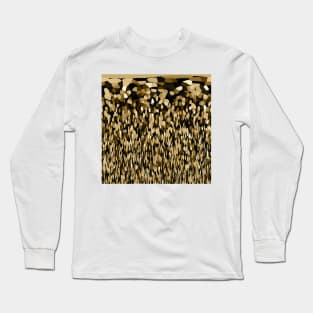 Autumn and Winter Brown and Tan Long Sleeve T-Shirt